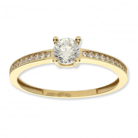 Anillo ¨Stephanie¨ Oro 18K circonitas