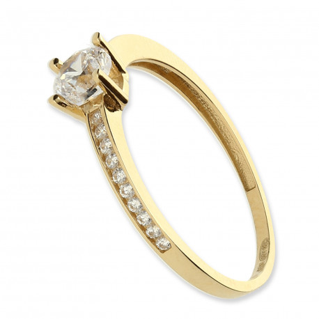 Anillo ¨Stephanie¨ Oro 18K circonitas