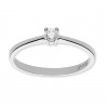 Solitario ¨Noa¨ Oro blanco 18K circonita