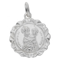Medalla Virgen de las Nieves 19mm plata 1ª Ley