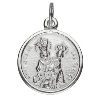 Medalla Virgen de las Nieves 22mm plata 1ª Ley