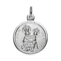 Medalla Virgen de las Nieves 14mm plata 1ª Ley