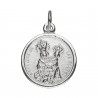 Medalla Virgen de las Nieves 14mm plata 1ª Ley