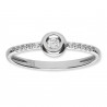 Anillo ¨Samara¨ Oro blanco 18K circonitas