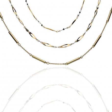 Gargantilla Barritas Oro 18K 