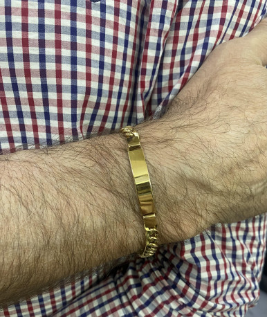 Esclava barbada Oro 18K