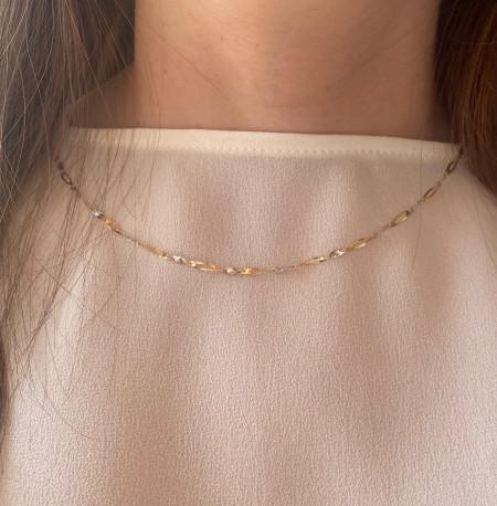 Gargantilla Bicolor Oro 18K 