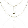 Gargantilla Bolitas bicolor Oro 18K 