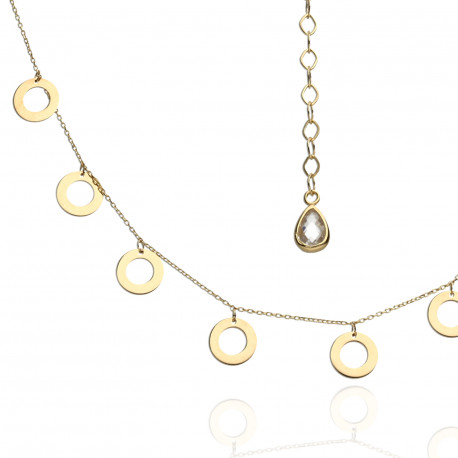 Gargantilla Anillas Oro 18K 