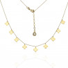 Gargantilla Flores Oro 18K 