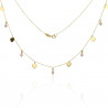 Gargantilla Corazones rosas Oro 18K 