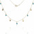 Gargantilla Estrellas piedra azul Oro 18K 