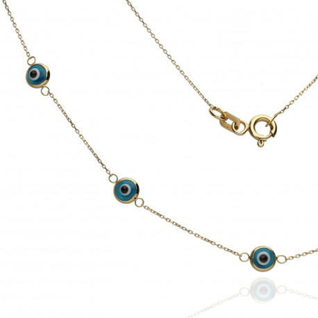 Gargantilla Ojo Turco Oro 18K 