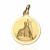 Medalla oro 18ktes Virgen Angustias 14mm