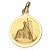 Medalla oro 18ktes Virgen Angustias 16mm
