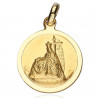 Medalla oro 18ktes Virgen Angustias 16mm
