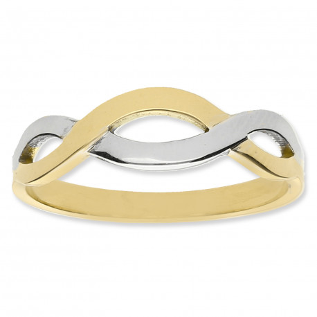 Anillo "Infinity" Oro 18K bicolor