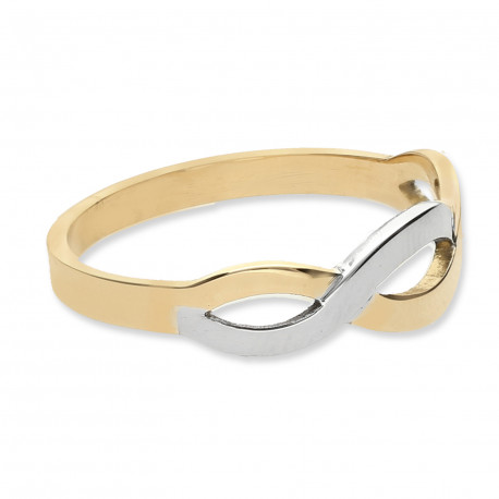 Anillo "Infinity" Oro 18K bicolor