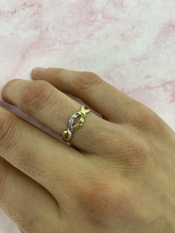 Anillo "Infinity" Oro 18K bicolor