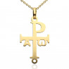 Cruz crismón de Baena Oro 18K 24mm
