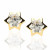 Pendientes ¨Estrella¨Oro 18K circonita
