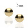 Pendientes Oro 18K bola 5mm