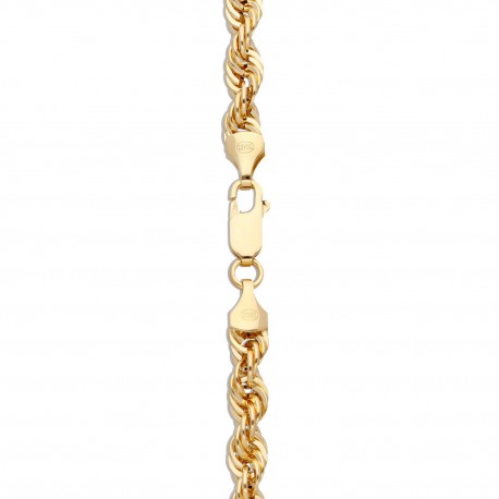Cordón salomónico oro 18Ktes 5,5mm 50cm