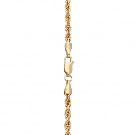 Cordón salomónico oro 18Ktes 3,3mm 50cm