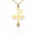 Cruz crismón de Baena Oro 18K 16mm