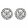 Pendientes ¨Grace¨Oro blanco 18K