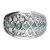 Anillo Oro blanco 18K esmeraldas