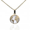 Colgante Mundo Oro 18K 11mm