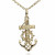 Cruz marinera con Cristo Oro 18K