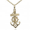 Cruz marinera con Cristo Oro 18K