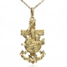Cruz marinera Virgen del Carmen Oro 18K
