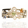 Pulsera mariposa fantasía Oro 18K