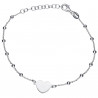 Pulsera Corazón Plata 1ªLey