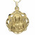 Medalla Corazón de Jesús Oro 18K 29mm