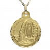 Medalla Oro 18K Virgen Lourdes