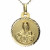 Medalla escapulario Oro 18K Virgen Carmen 18mm 