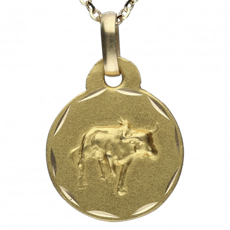 Horóscopo Tauro Oro 18K 13mm