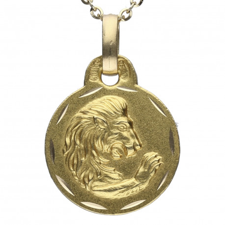 Horóscopo Leo Oro 18K 13mm