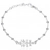 Pulsera plata Cruz Caravaca