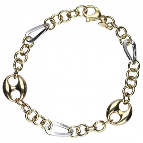 Pulsera bicolor Oro 18K