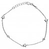 Pulsera estrella mini Oro blanco 18K