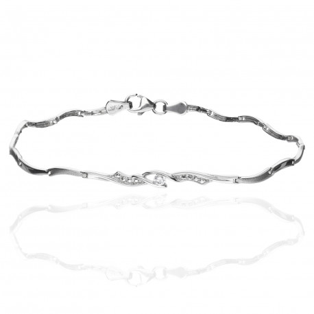 Pulsera ¨Beatrice¨Oro blanco 18K