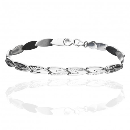 Pulsera ¨Grace¨Oro blanco 18K