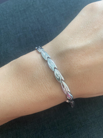 Pulsera ¨Grace¨Oro blanco 18K