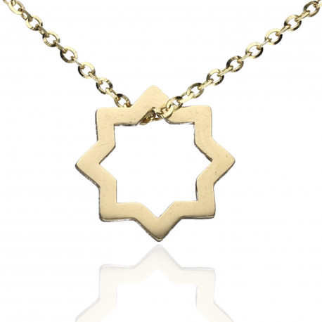 Colgante estrella tartésica mini Oro 18K 