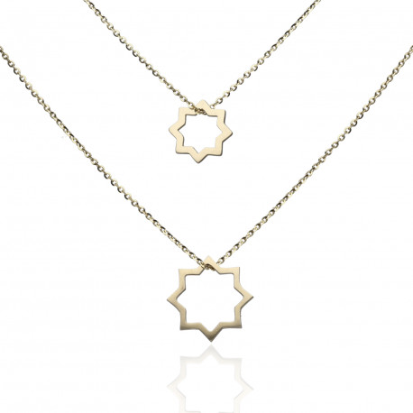 Colgante estrella tartésica mini Oro 18K 